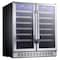 Edgestar BuiltIn 30 Inch Wide 56 Bottle Capacity French Door Wine Cooler with Door Locks CWR5631FD - alternate 4